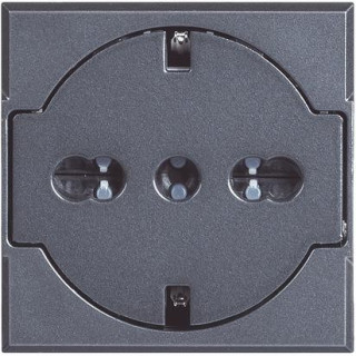 Bticino Axolute FLAT Schuko socket with anthracite protection 10/16A HS4140/16F