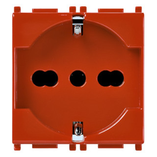 Vimar Plana Schuko socket 10/16A red 14210.R
