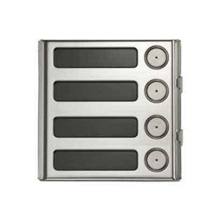 Urmet Sinthesi Steel 4 buttons anodized aluminum module 1158/14