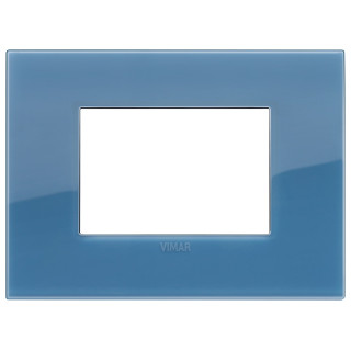 Plate Vimar Arke 3 Modules Classic Reflex ultramarine 19653.64