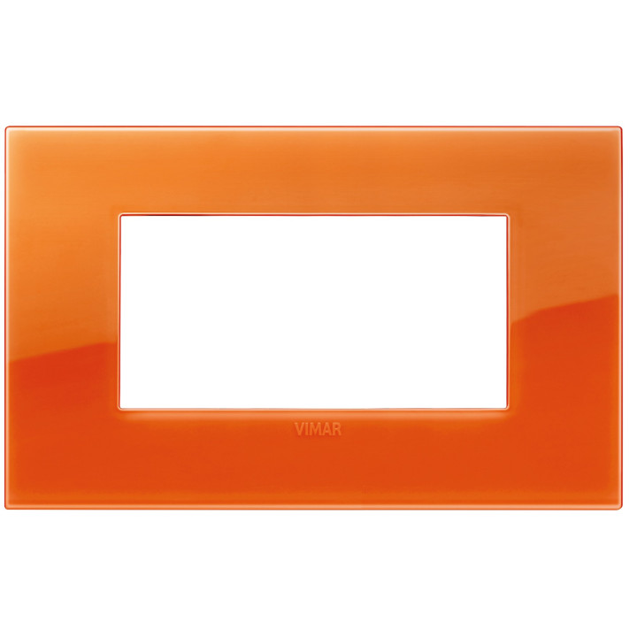 Vimar Arke plate 4 modules Classic Reflex Orange 19654.63