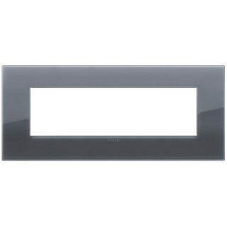 Plaque Vimar Arke 7 modules classic gris fumé 19657.61