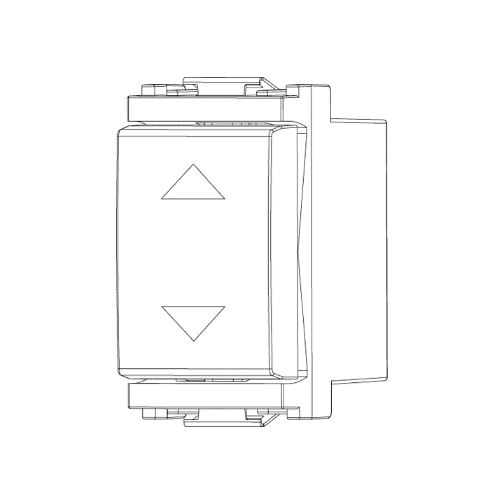 Double push-button Vimar Idea with switch 10A with arrows anthracite 16150