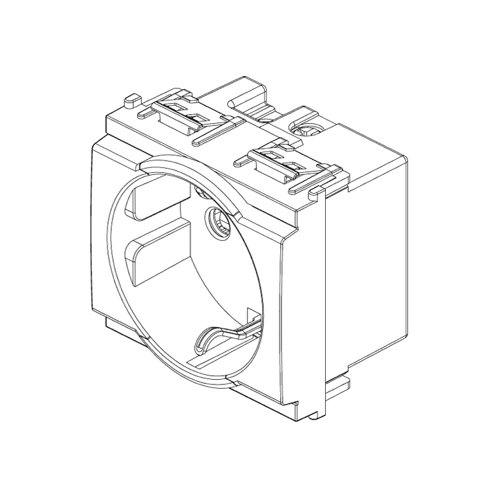 Vimar Idea schuko 16A Steckdose anthrazit 16209