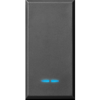 Switch Ave Tekla black color 1P 16AX illuminated 445001