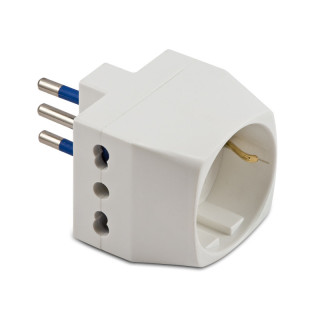 Triple adapter bipass + Schuko 2+E 16A 05761
