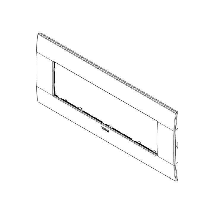 Plate Vimar Arke Classic 7 Modules titanium matt 19657.04