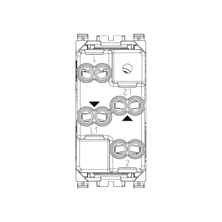 Vimar Arke two button interlocked NO+NO 10A grey 19062