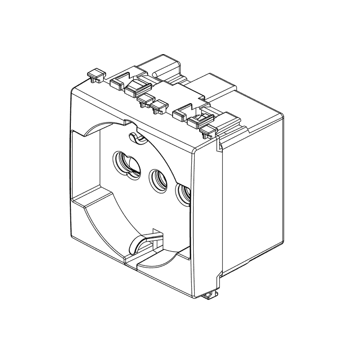 Vimar Arke Universal socket 10/16A 2P+E Grey