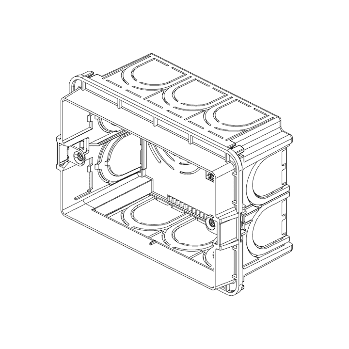 VIMAR EIKON BOÎTE D'ENCASTREMENT 3 MODULES V71303