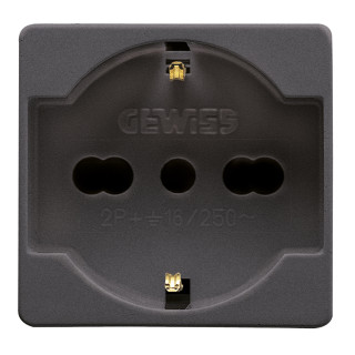 GEWISS SYSTEM TWO-WAY SCHUKO SOCKET 10/16A GW21246