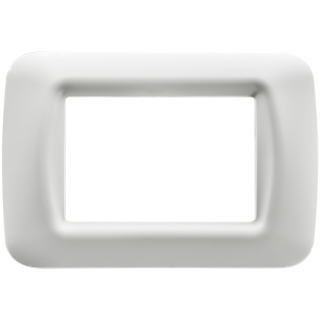 Placa de 3 módulos del sistema Gewiss blanco nube GW22503