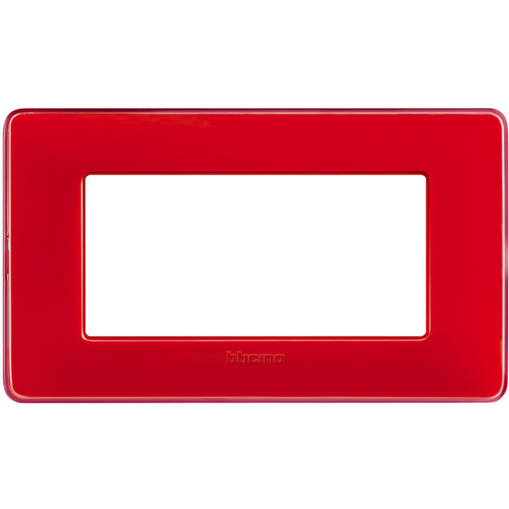 Plaque Bticino Matix 4 modules corail AM4804CRD
