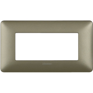 Placca Bticino Matix 4 Moduli Titanium AM4804MTA
