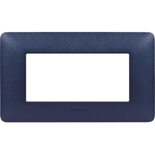 Bticino Matix Plate 4 modules mercury blue AM4804TBM