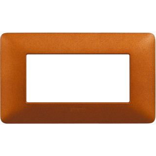 Plaque Bticino Matix 4 modules rouge terre AM4804TRT
