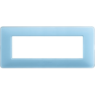 Placa Bticino Matix 6 módulos turquesa AM4806CAR