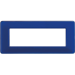 Placa Bticino Matix 6 módulos cobalto AM4806CBU