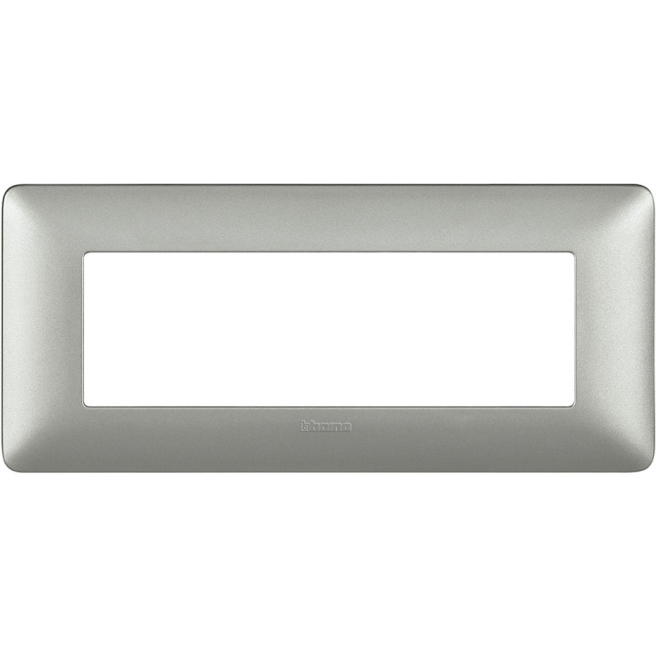 Plaque Bticino Matix 6 modules Silver AM4806MSL