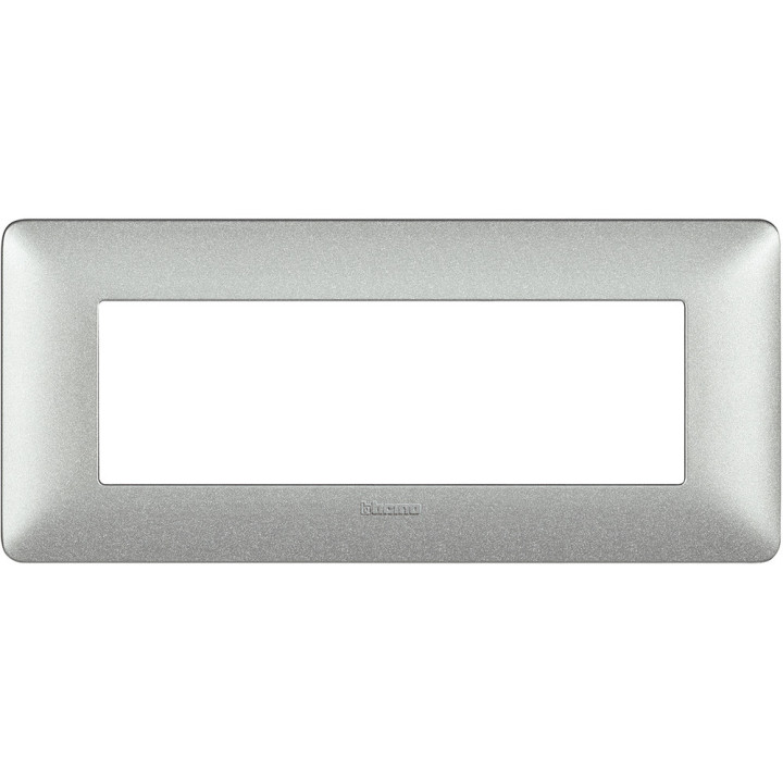 Plaque Bticino Matix 6 modules blanc chaux AM4806TBC