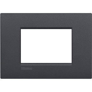 BTICINO LIVINGLIGHT PLATE AIR 3 MODULES ANTHRACITE LNC4803AR