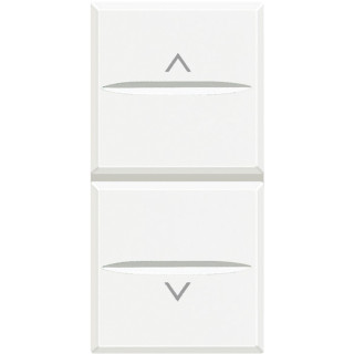 Bticino Axolute Double switch button 1-0-2 axial White HD4027