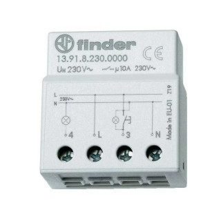 Relé electrónico de impulsos empotrado Finder FIN13918230