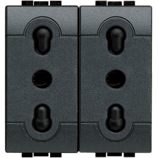 BTICINO LIVINGLIGHT DUPLEX SOCKET L4180/2