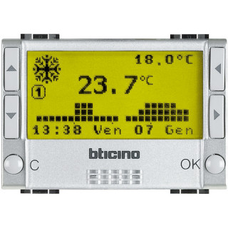 Bticino Livinglight Tech Programmable Thermostat NT4451