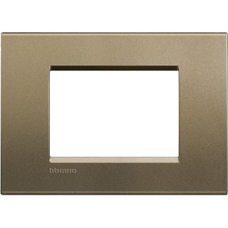 Bticino Livinglight plate 3 square modules square colour LNA4803SQ