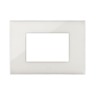 Plaque Ave YOUNG44 de couleur ivoire 3 modules 44PJ03AVR