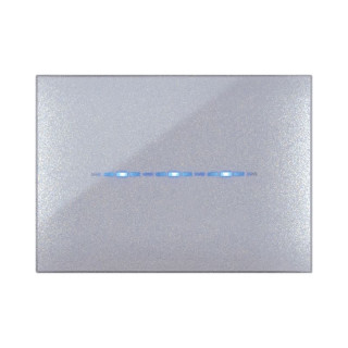 Ave YOUNGTOUCH Plate metallic-gray touch 3 modules 44PJTC3GM