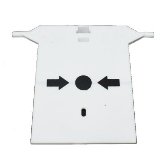 Verre de rechange Urmet pour boutons manuels, Gamme 400 et 500