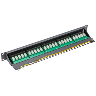Telephone patch panel Item 25 RJ45 CAT.3 1U sockets
