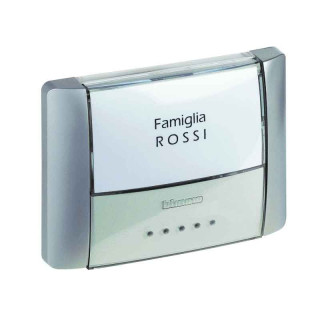 Bticino button with name holder IP55 Backlit 26108T