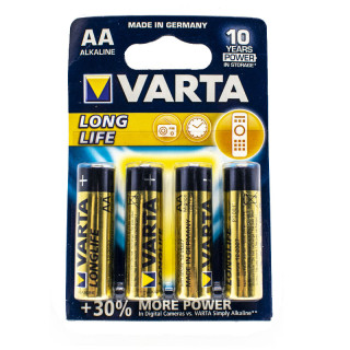 VARTA AA ALKALINE BATTERY 1,5V LR6 04106
