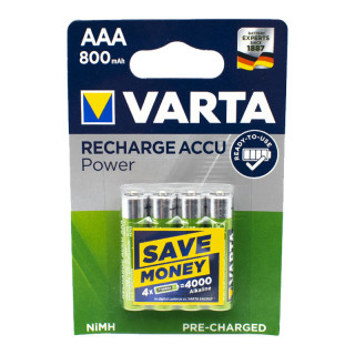 Varta rechargeable battery AAA 800mAh blister 4 pieces 56703101404