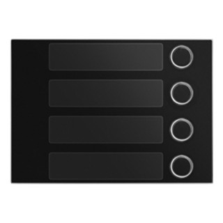 Bezel Urmet Alpha with 4 call Buttons Black 1168/14