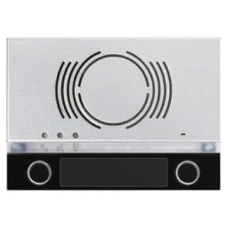 Bisel de Urmet Alfa para el audio externo con 2 teclas Negras 1168/132