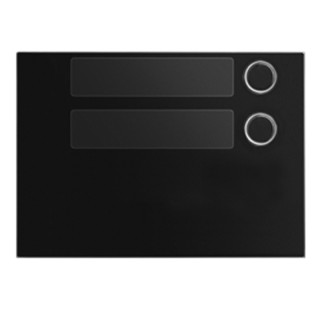 Front with 2 Button Urmet Alpha Black 1168/12