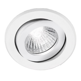 Noble Foco Empotrado Redondo Blanco orientable 12V 50W