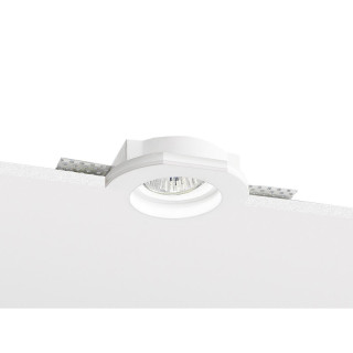 Spot encastré Nobile rond plâtre IP20 Blanc