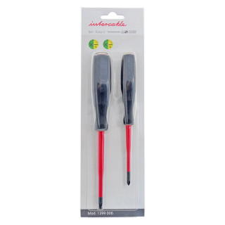 SET 2 Schraubwerkzeug mit klinge, kombinierter Pozidriv Intercable 1399006