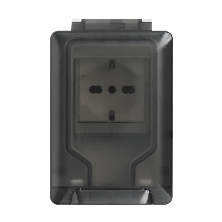 Vimar watertight housing IP66 with plug inserted 2 Modules 14962