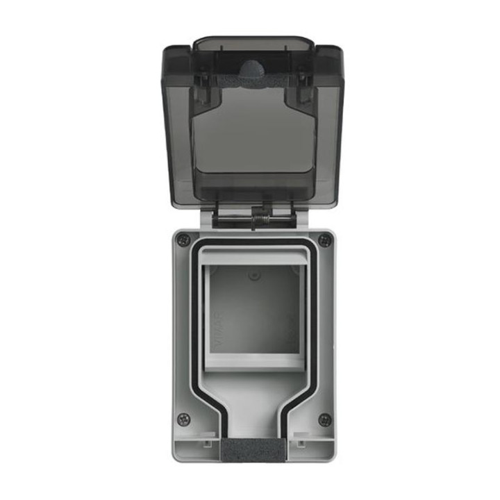 Vimar watertight housing IP66 with plug inserted 2 Modules 14962