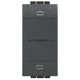 Befehl Rollläden Verbunden Bticino Living Light farbe Anthrazit L4027C