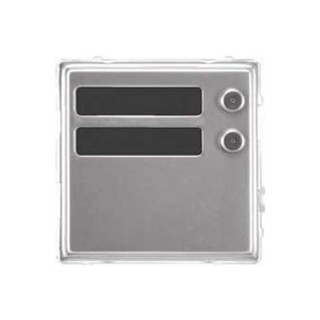 URMET Sinthesi module in anodized aluminum with 2 call buttons 1148/12