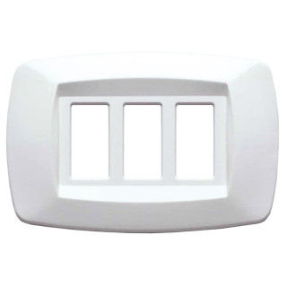 Master Modì pour Bticino plaque 3 modules blanc MD103