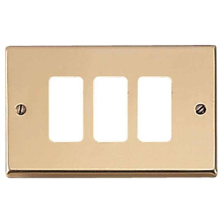 Master Abdeckrahmen Bronze 3 Module für master 351-3 Halterungen