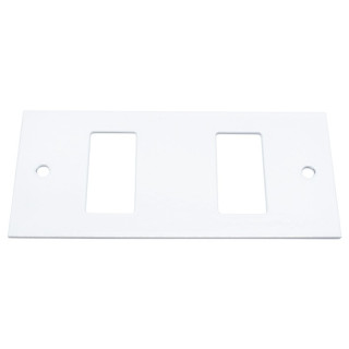 Lacquered white Master insert 2 modules to complete with frame 60l102